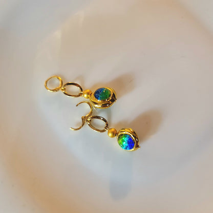 Iridescent Drop Earrings