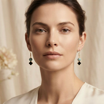 Azure Clover Earring