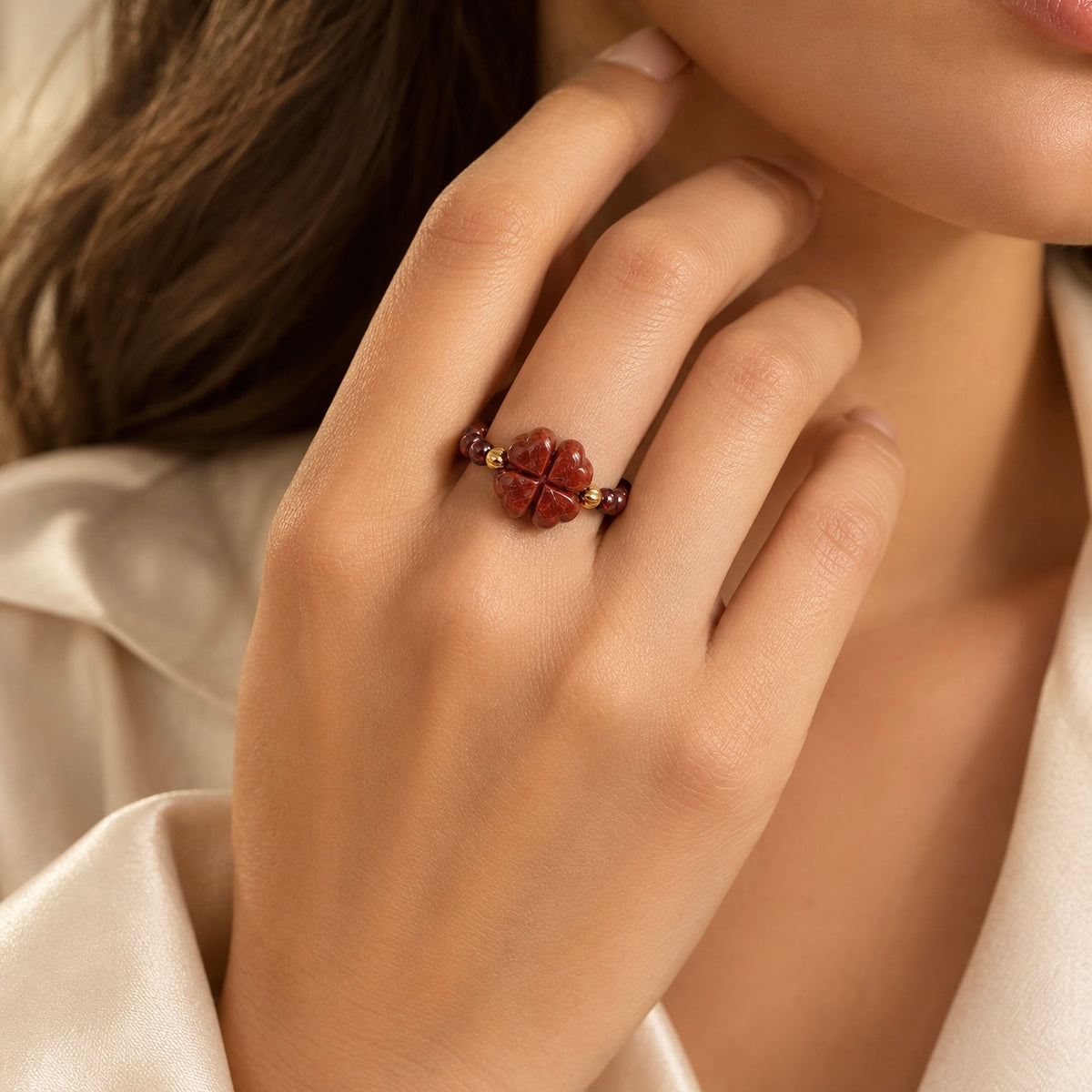 Crimson Clover Ring