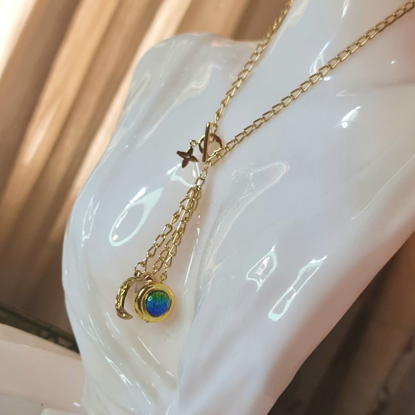 Crescent Toggle Necklace