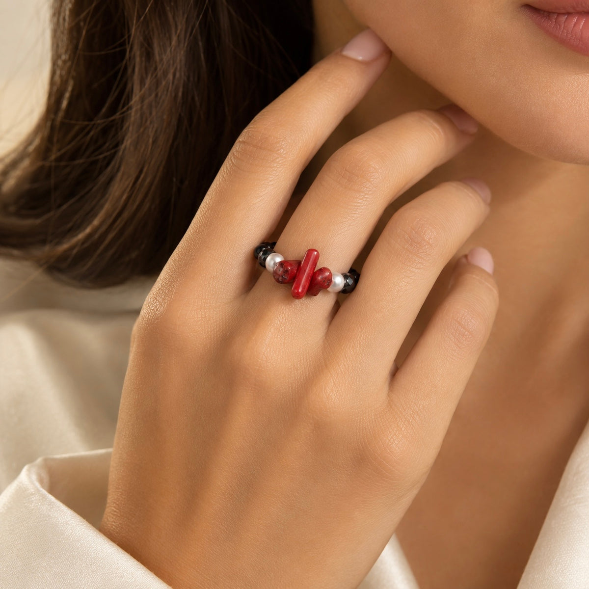 Crimson Solstice Ring